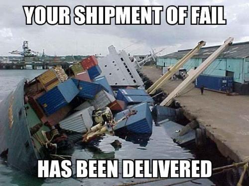 Hope my CDs are not on that ship