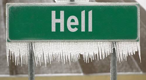 Frozen over