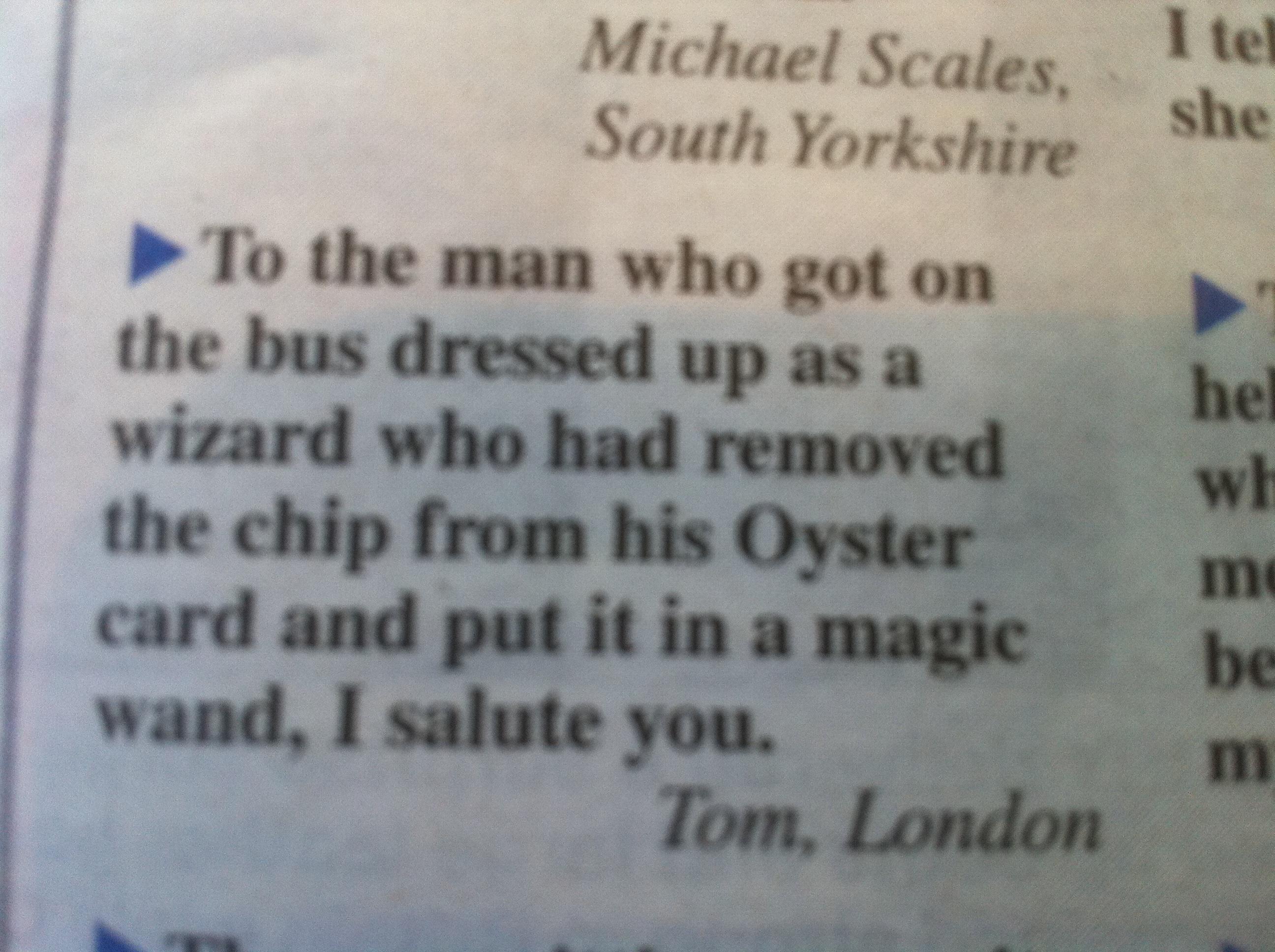 Oyster Card Hero