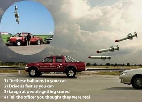rocket balloons