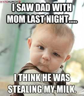 i saw dad with mom last night