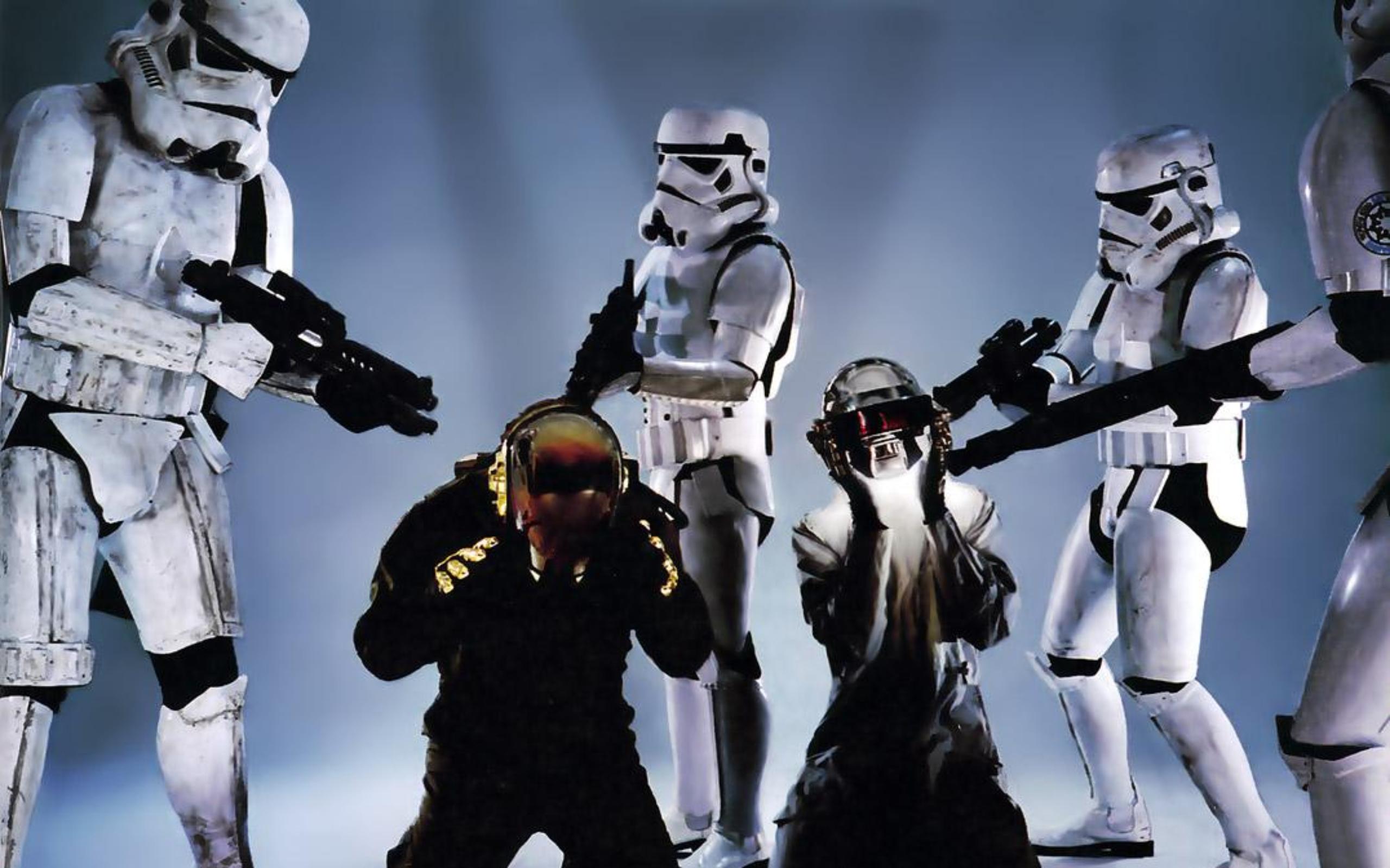 daft punk and stormtroopers
