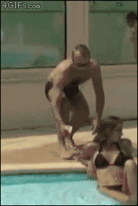 pool period blood prank