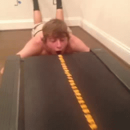 Treadmill vs. Cheese snacks